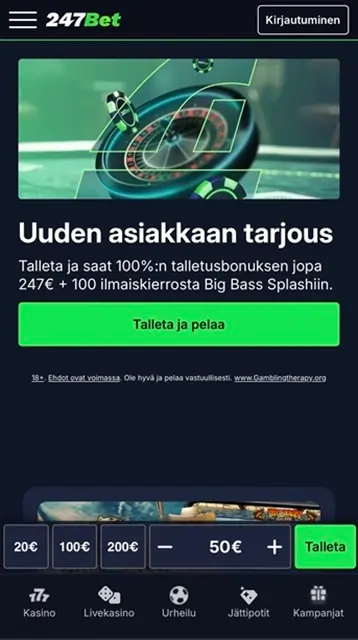 247Bet Casinon bonus