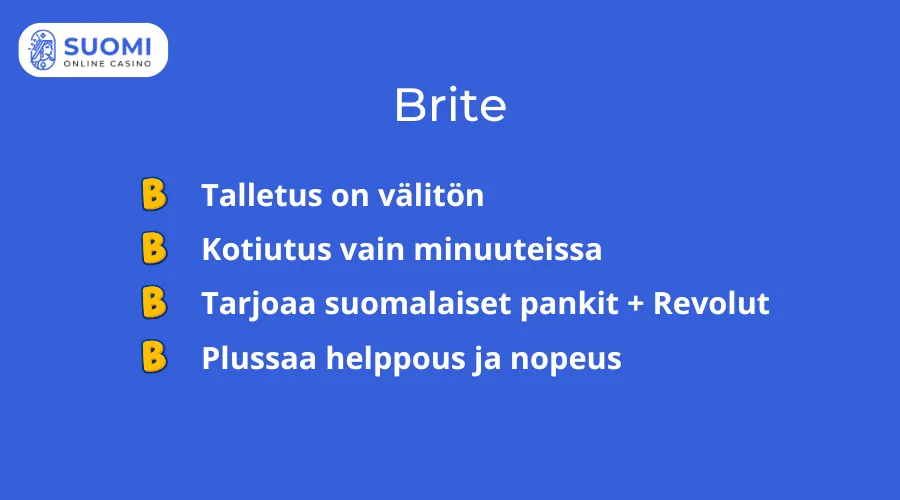 Brite kasinot
