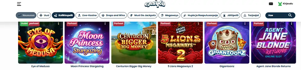 Casiku Casinon pelit