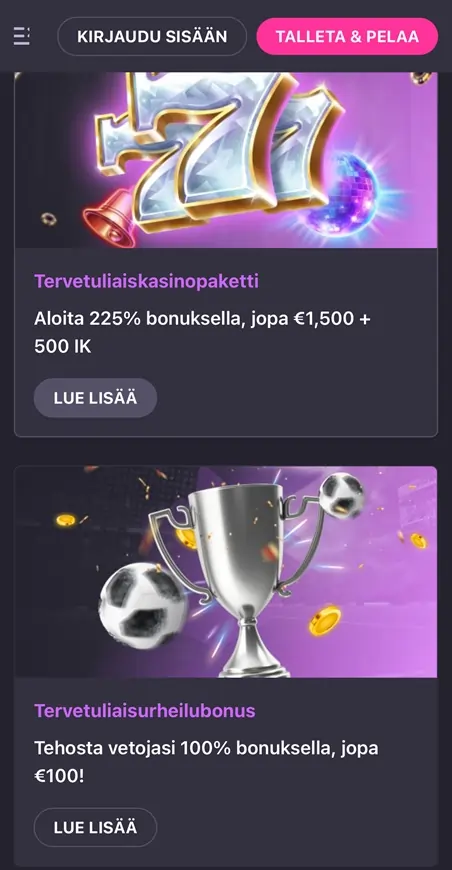 HotLoot Casinon bonus