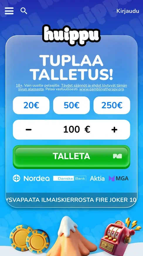 Huippu Kasino etusivu