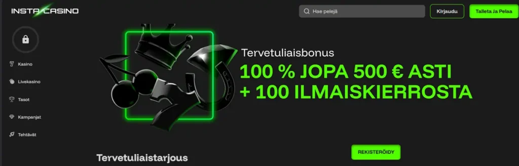 Insta Casino bonus