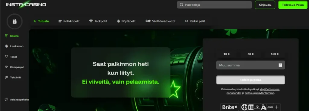 Insta Casinon etusivu