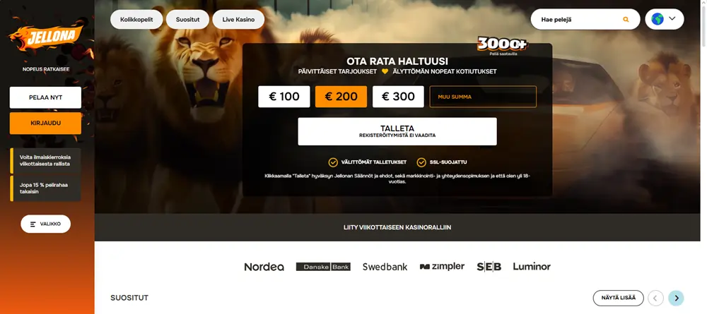 Jellona Casino screenshot