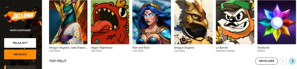 Jellona Casinon pelit