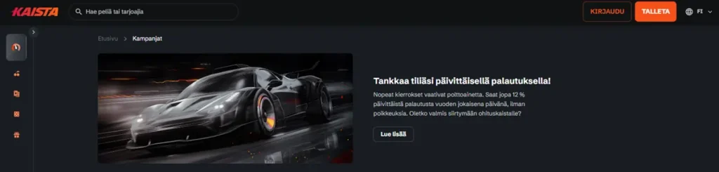 Kaista Casino tarjous