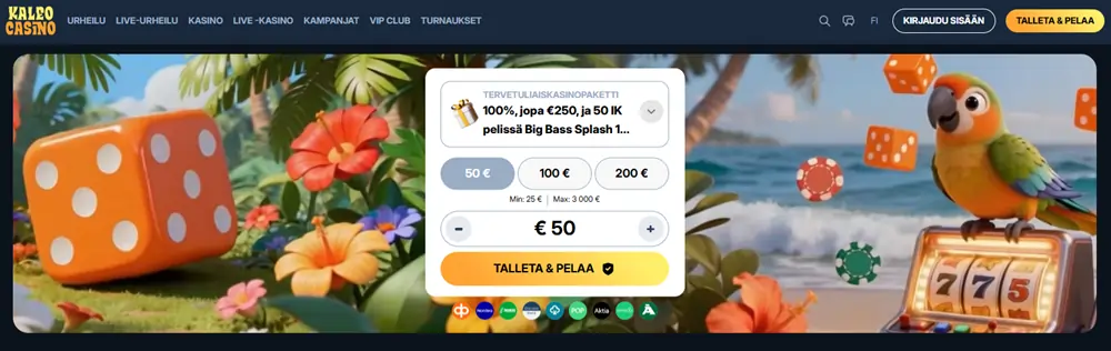 Kaleo Casinon etusivu