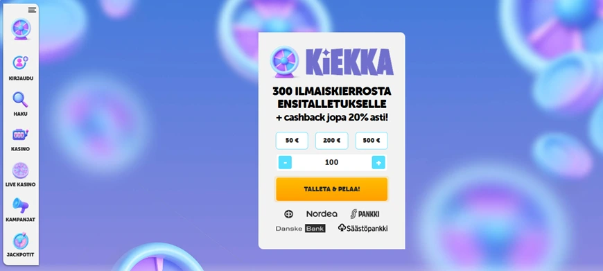 Kiekka Casino screenshot