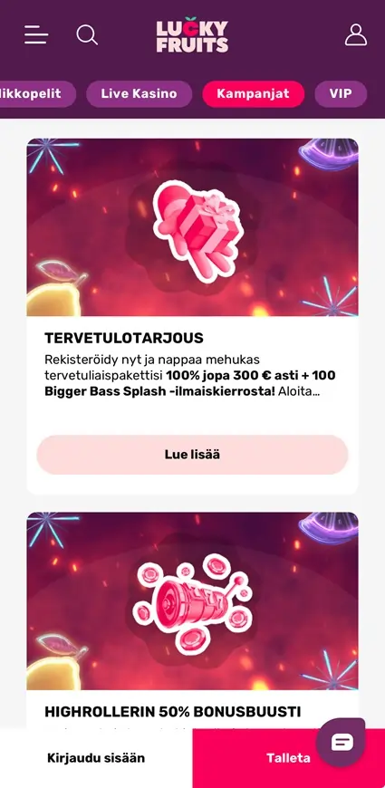 Lucky Fruits bonus