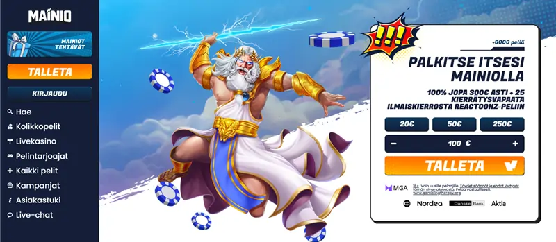 Mainio Kasino etusivu