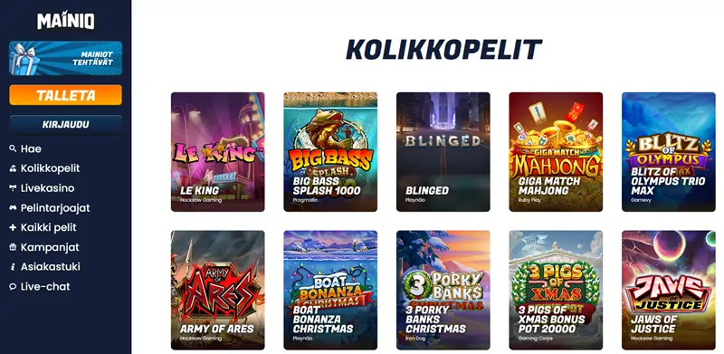 Mainio Kasino pelit