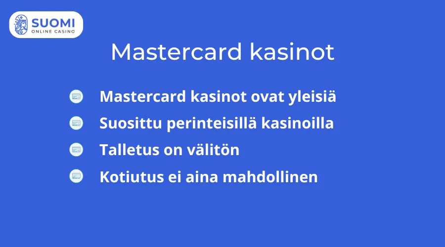 Mastercard kasinot