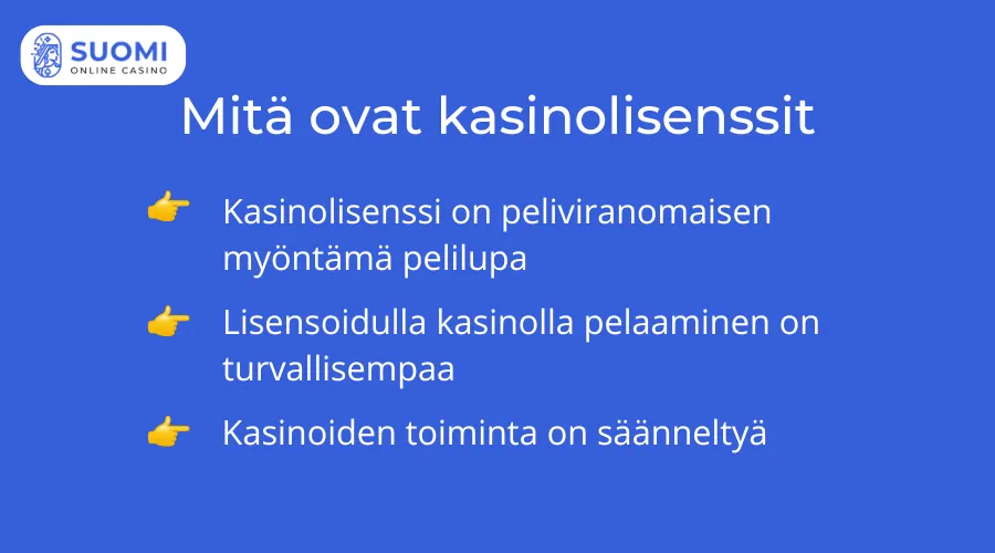 Mitä ovat kasinolisenssit