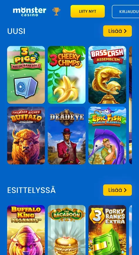 Monster Casino pelit