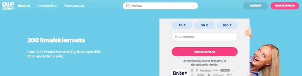 Oh Casino etusivu