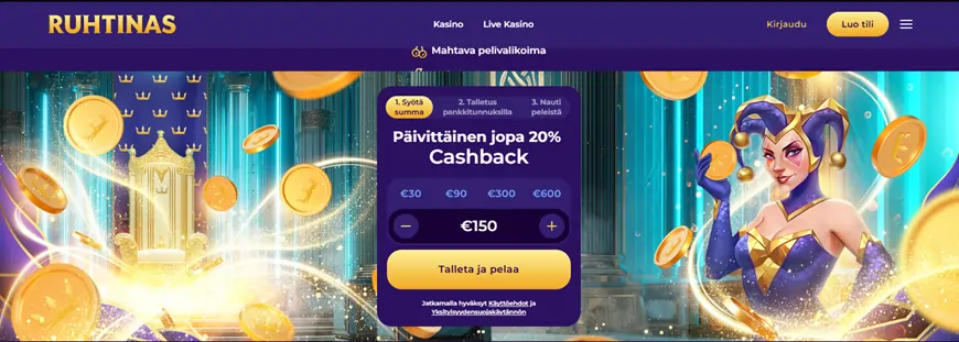 Ruhtinas Casino screenshot