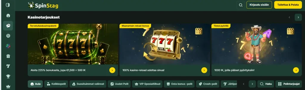 SpinStag Casino tarjous