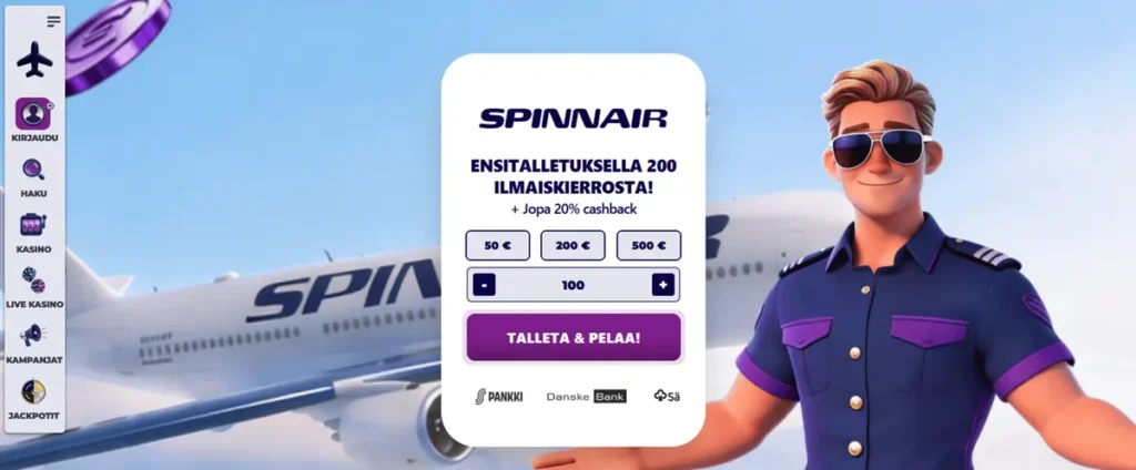 Spinnair Kasinon etusivu