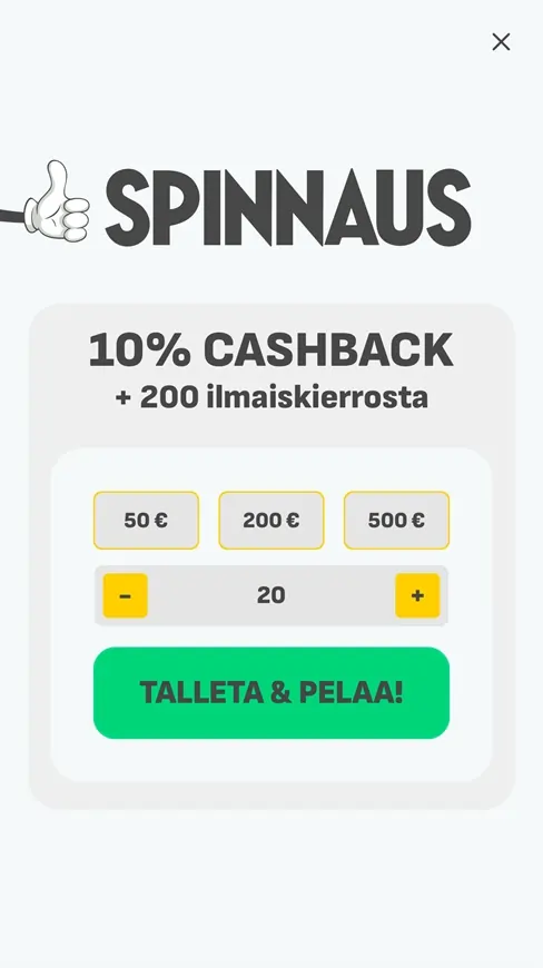 Spinnaus Casino rekisteröityminen