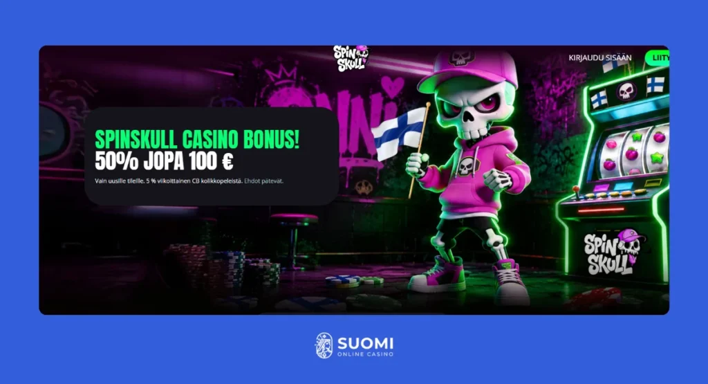 Spinskull kasinon etusivu ja bonustarjous