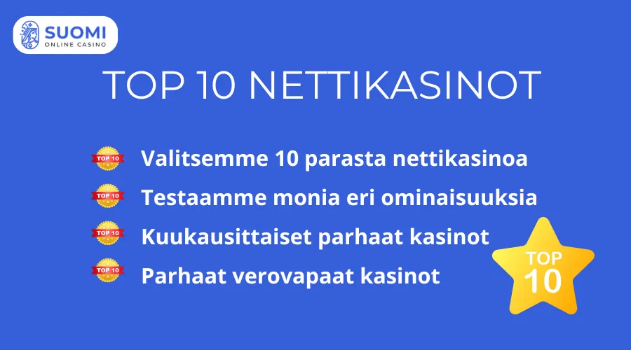 TOP 10 nettikasinot