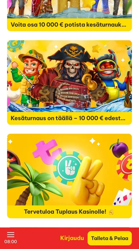 Tuplaus Casino bonus
