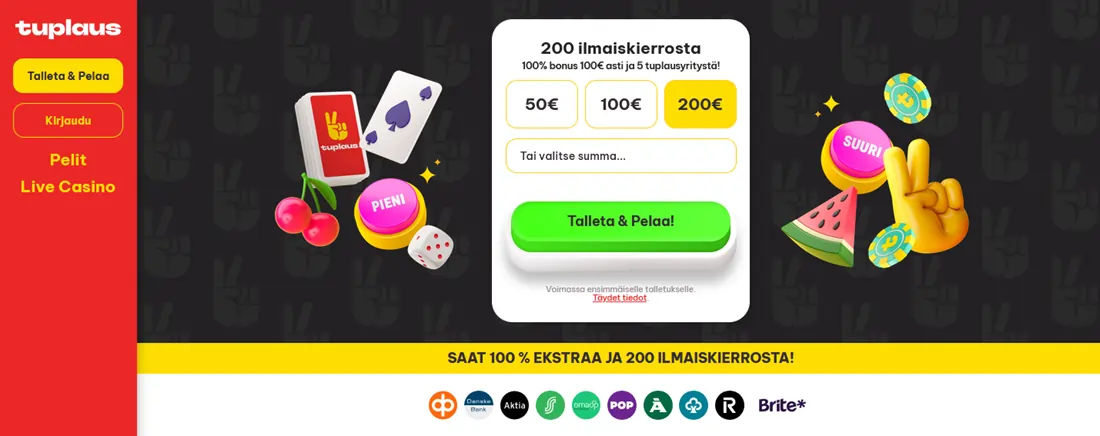 Tuplaus Casino screenshot
