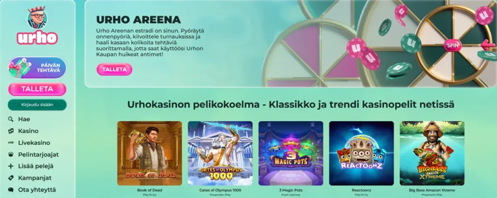 Urho Kasino pelit