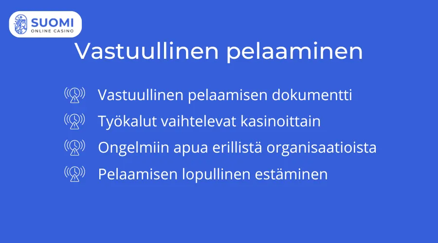 Vastuullinen pelaainen kasinoilla