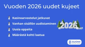 Vuoden 2026 uudet kujeet