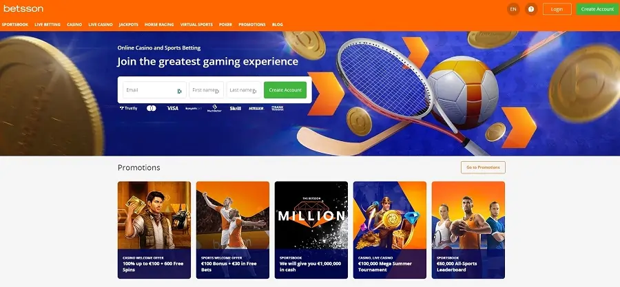 betssonin sivusto
