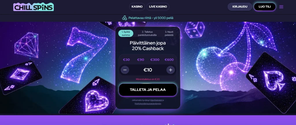 chill spins kasinon etusivu