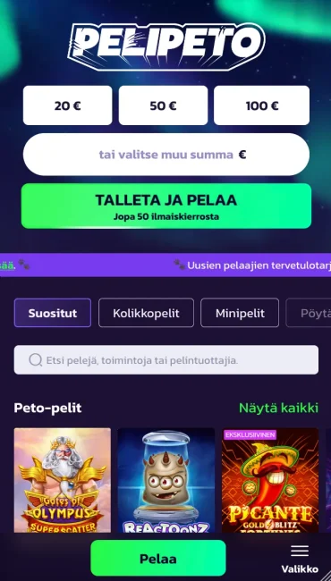 pelipeto casino aula