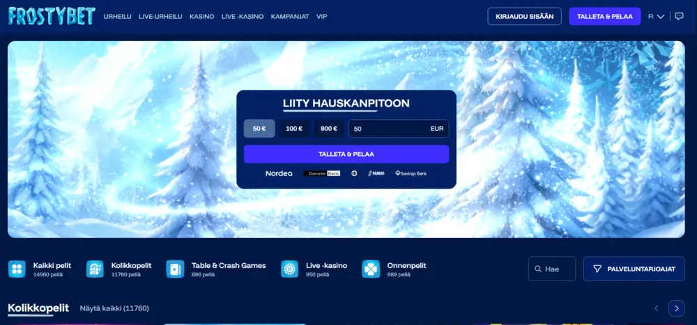 Frostybet screenshot