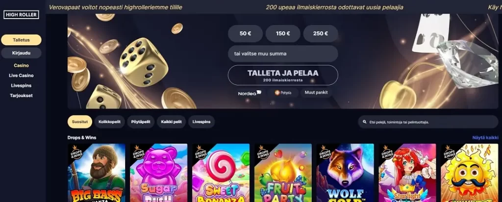 highroller kuukauden kasino