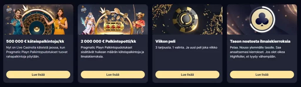 highroller tarjoukset