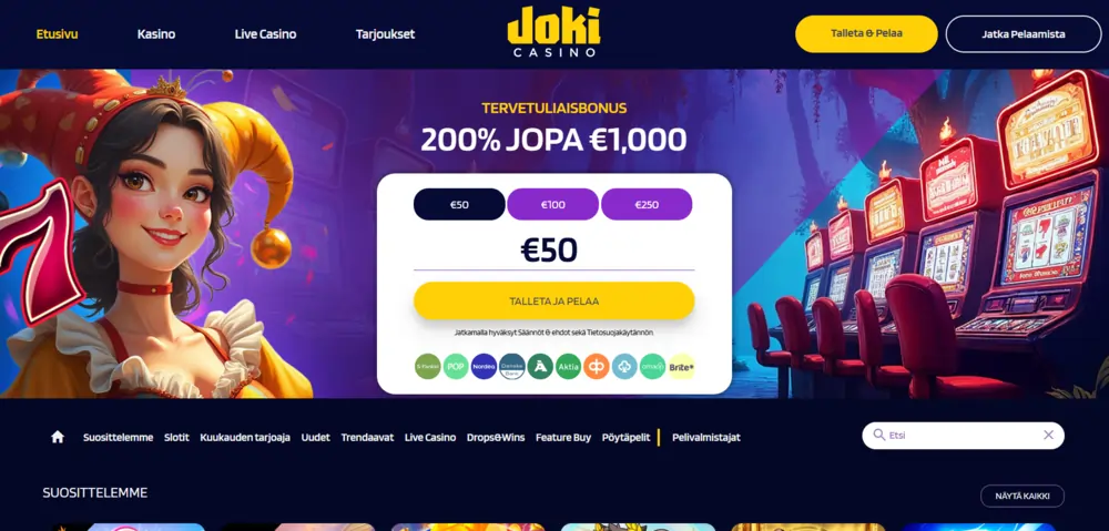 Joki Casino screenshot