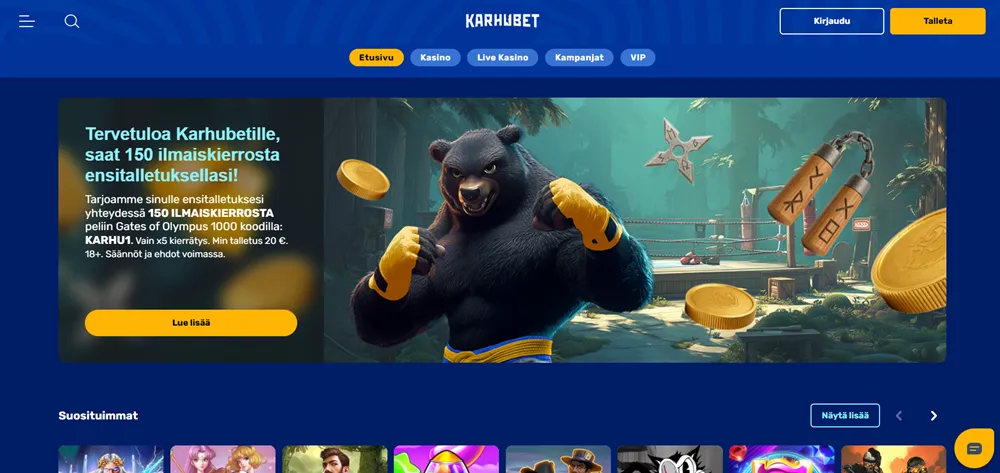 Karhubet screenshot