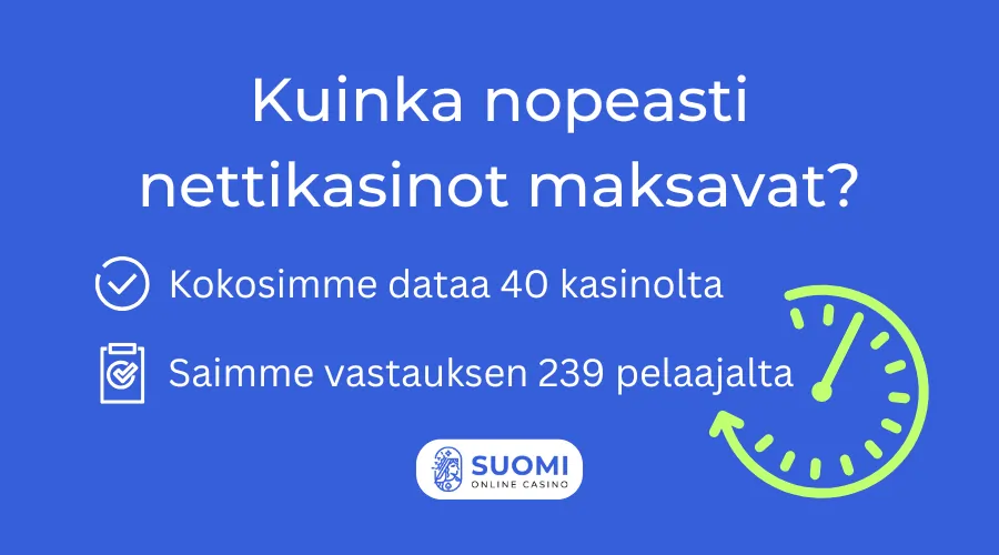 kasinoiden maksunopeus