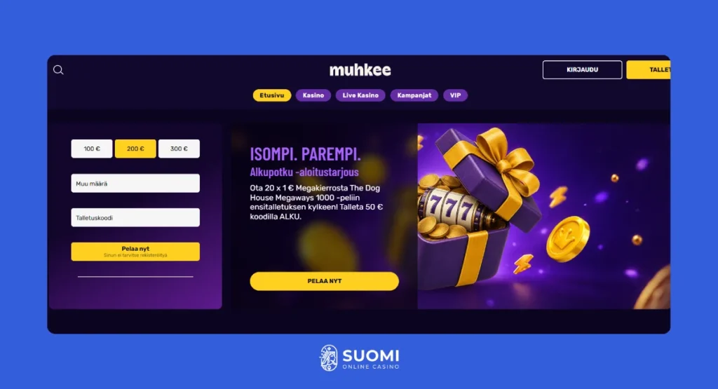 Muhkee Kasinon etusivu